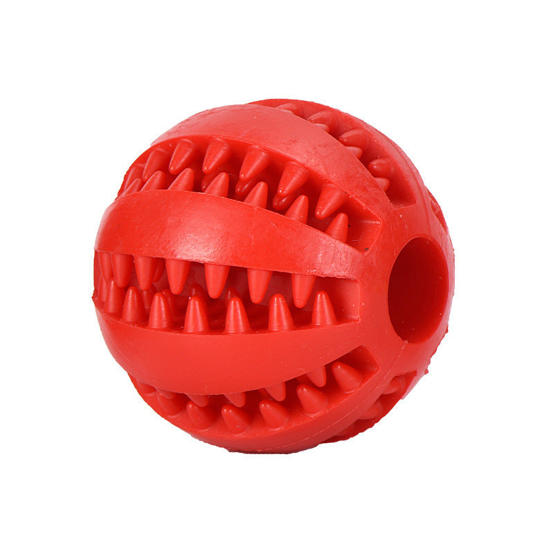 Rubber Pet Dog Molar Toy red