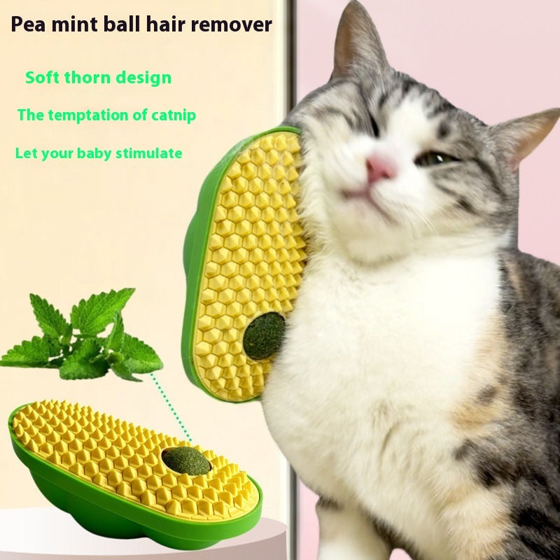 Cat grooming brush - Cat Wall Scratching Brush image