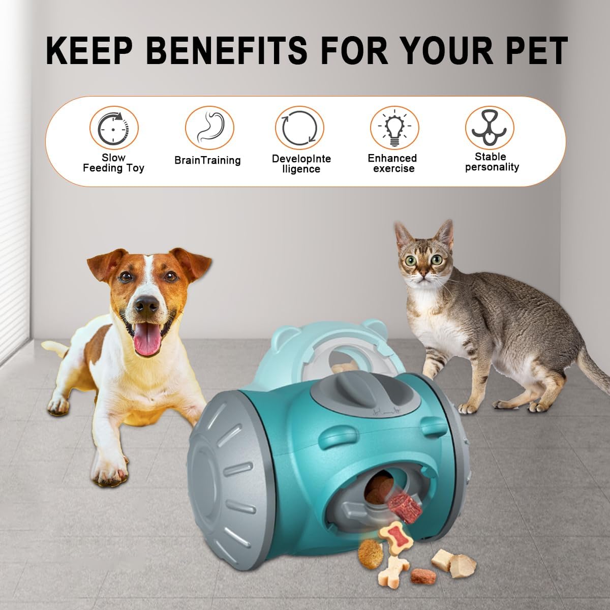 Dog Interactive Feeder Tumbler Toy