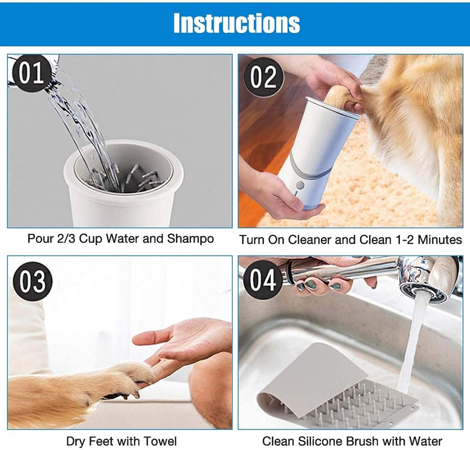 Electric Dog Paw Cleaner for every pets
