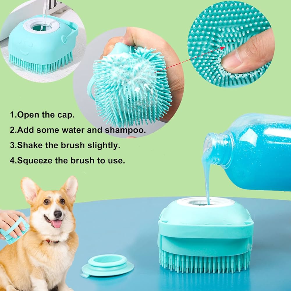 Squeaky Clean Shampoo Brush features