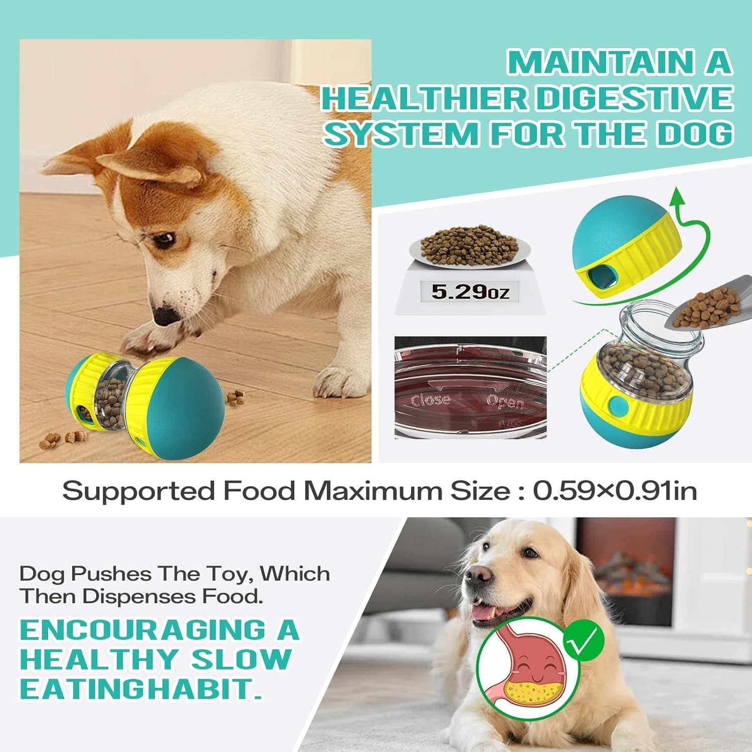 Rolling Slow Feeder Dog Toy for you